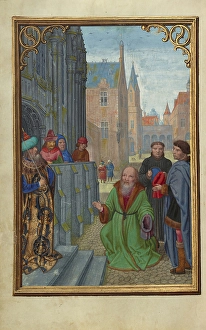 Joseph Arimathea Pilate Simon Bening Flemish Joseph Arimathea Pilate Simon Bening Flemish