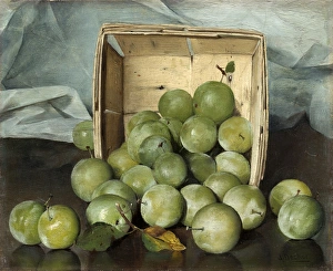 Joseph Decker (American, 1853 - 1924), Green Plums, c. 1885, oil on canvas Joseph Decker (American, 1853 - 1924), Green Plums, c. 1885, oil on canvas