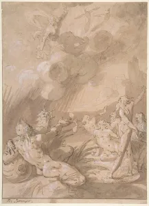 Juno Appearing Sea Gods late 16th-early 17th century Juno Appearing Sea Gods late 16th-early 17th century