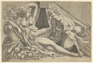 Jupiter Antiope 1540–45 Etching Sheet trimmed Jupiter Antiope 1540–45 Etching Sheet trimmed