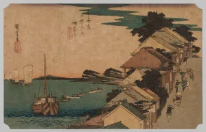 Kanagawa Inland Sea Top Street 1797-1858 Ando Hiroshige Kanagawa Inland Sea Top Street 1797-1858 Ando Hiroshige