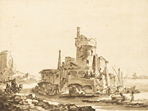 Katharina Prestel after Thomas Wyck (German, 1747 - 1794), Roman Ruin, published 1782 Katharina Prestel after Thomas Wyck (German, 1747 - 1794), Roman Ruin, published 1782