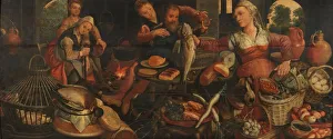 Kitchen Scene Kitchen item various people midst Kitchen Scene Kitchen item various people midst