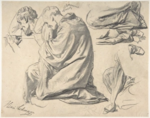 Kneeling Draped Male Figure Facing Left March 25 Kneeling Draped Male Figure Facing Left March 25