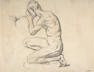 Kneeling Nude Male Figure Facing Left March 25 Kneeling Nude Male Figure Facing Left March 25