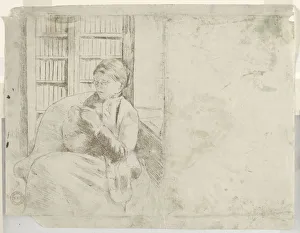 Knitting Library verso 1881 Mary Cassatt American Knitting Library verso 1881 Mary Cassatt American