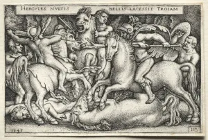 Labors Hercules Hercules Conquering Troy 1545 Labors Hercules Hercules Conquering Troy 1545