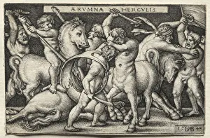 Labors Hercules Hercules Defeating Centaurs 1542 Labors Hercules Hercules Defeating Centaurs 1542