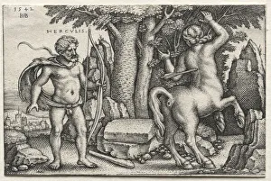 Labors Hercules Nessus 1542 Hans Sebald Beham Labors Hercules Nessus 1542 Hans Sebald Beham