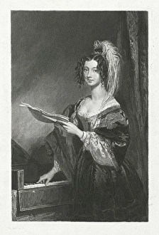 Lady before a piano, Johannes de Mare, Charles Robert Leslie, 1816 - 1889 Lady before a piano, Johannes de Mare, Charles Robert Leslie, 1816 - 1889
