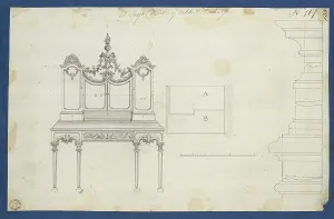 Lady Writing Table Bookcase Chippendale Drawings Lady Writing Table Bookcase Chippendale Drawings