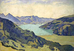 Lake Thun Breitlauenen 1906 oil canvas 65 x 95 cm Lake Thun Breitlauenen 1906 oil canvas 65 x 95 cm