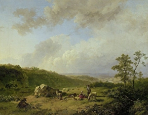 Landscape with an approaching Rainstorm, Barend Cornelis Koekkoek, 1825 - 1829 Landscape with an approaching Rainstorm, Barend Cornelis Koekkoek, 1825 - 1829
