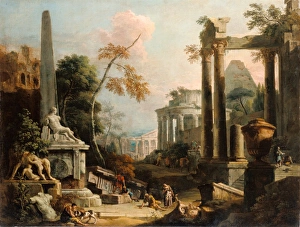 Landscape with Classical Ruins and Figures Landscape with Classical Ruins and Figures