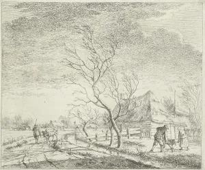 Landscape with farm and field, Johannes Janson, 1783 Landscape with farm and field, Johannes Janson, 1783