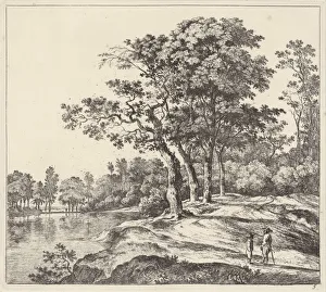 Landscape group four trees Landscapes series title Landscape group four trees Landscapes series title