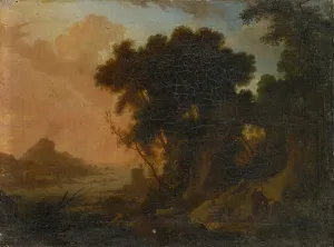 Landscape hermit 1696 oil canvas 23 x 31 cm Signed Landscape hermit 1696 oil canvas 23 x 31 cm Signed