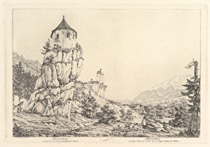 Landscape Mariastein Tyrol early 19th century Landscape Mariastein Tyrol early 19th century