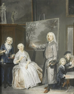 landscape painter Dirk Dalens III 1688-1753 second wife Maria Schaack landscape painter Dirk Dalens III 1688-1753 second wife Maria Schaack