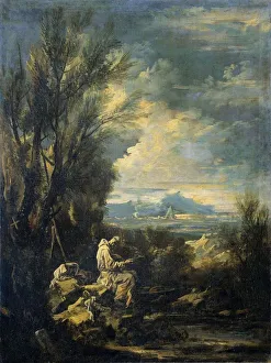 Landscape Saint Bruno carthusian recluse perhaps Saint Bruno Landscape Saint Bruno carthusian recluse perhaps Saint Bruno