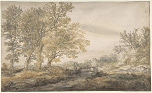 Landscape Trees 1635-91 Watercolor black chalk Landscape Trees 1635-91 Watercolor black chalk