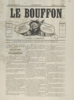 Le Bouffon Salon de 1868 10 1868 Lithograph hand coloring Le Bouffon Salon de 1868 10 1868 Lithograph hand coloring