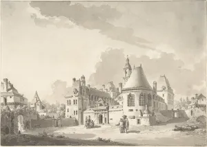 Le chateau de Kerjean 1777 Pen gray ink wash Le chateau de Kerjean 1777 Pen gray ink wash