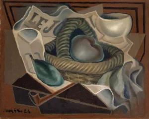 Le panier 1924 oil canvas 33 x 41 cm signed dated lower left Le panier 1924 oil canvas 33 x 41 cm signed dated lower left