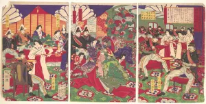Leaders Pacification Kagoshima Rebels Celebrating Leaders Pacification Kagoshima Rebels Celebrating