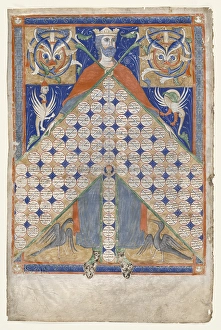Leaf Gratians Decretum Table Consanguinity 1270-1300 Leaf Gratians Decretum Table Consanguinity 1270-1300