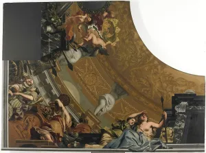 Part bottom left ceiling painting Diana companions Part bottom left ceiling painting Diana companions