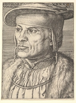 Leonhart von Eck 1527 Engraving second state Leonhart von Eck 1527 Engraving second state
