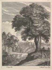 Les Deux Chaumieres Etching sheet 16 5/16 x 12 1/8 Les Deux Chaumieres Etching sheet 16 5/16 x 12 1/8