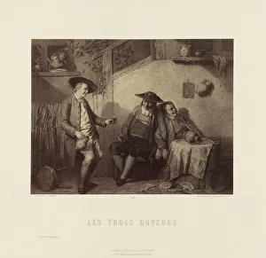 Les Trois Buveurs L Somers Goupil & Cie. French Les Trois Buveurs L Somers Goupil & Cie. French