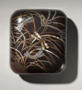 Letter Box Lid 18th century Manner Ogata Korin Letter Box Lid 18th century Manner Ogata Korin