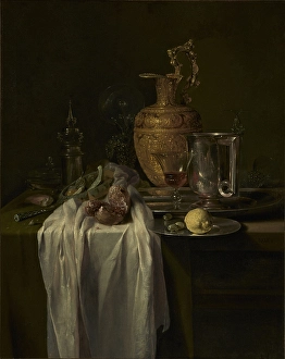 Life Ewer Vessels Pomegranate Willem Kalf Dutch Life Ewer Vessels Pomegranate Willem Kalf Dutch
