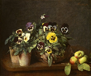 Life Pansies 1874 Oil canvas 18 1/2 x 22 1/4 Life Pansies 1874 Oil canvas 18 1/2 x 22 1/4