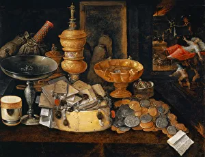 life riches death miser 1600 oil oak wood 51.5 x 61.5 cm life riches death miser 1600 oil oak wood 51.5 x 61.5 cm
