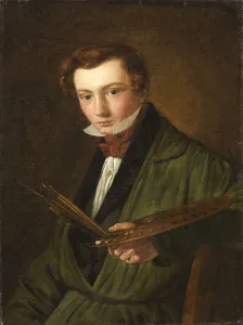 Louis Gurlitt Self-Portrait Self-portrait painting Louis Gurlitt Self-Portrait Self-portrait painting