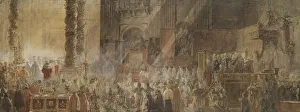 Louis Jean Desprez King Gustav III Gustavus III Attending Christmas Mass Louis Jean Desprez King Gustav III Gustavus III Attending Christmas Mass