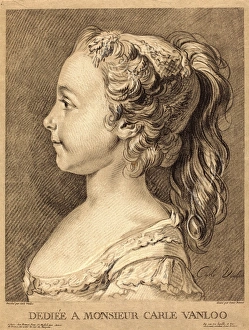 Louis-Marin Bonnet after Carle Van Loo, French (1736-1793), Marie-Rosalie Vanloo, c Louis-Marin Bonnet after Carle Van Loo, French (1736-1793), Marie-Rosalie Vanloo, c