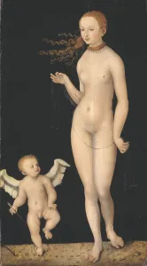 Lucas Cranach Elder Venus Cupid Amor painting Lucas Cranach Elder Venus Cupid Amor painting