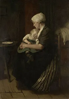 Lulled Sleep sleep Sitting mother sleeping child Lulled Sleep sleep Sitting mother sleeping child