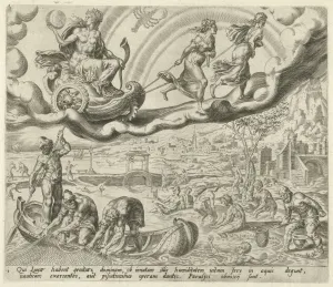 Luna, the moon, and her children, Harmen Jansz Muller, Hieronymus Cock, 1566 - 1570 Luna, the moon, and her children, Harmen Jansz Muller, Hieronymus Cock, 1566 - 1570