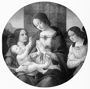 Madonna Child Angels Tempera canvas transferred Madonna Child Angels Tempera canvas transferred