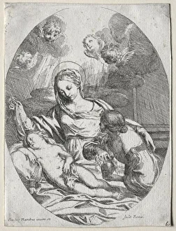 Madonna Child Magdalen Carlo Maratti Italian Madonna Child Magdalen Carlo Maratti Italian