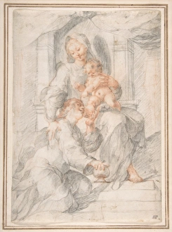 Madonna Child Mary Magdalen late 16th-early 17th century Madonna Child Mary Magdalen late 16th-early 17th century