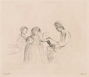 Madonna Children Jean Louis Forain French 1852-1931 Madonna Children Jean Louis Forain French 1852-1931