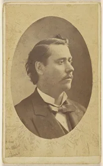 man 3 4 profile quasi-oval style Attributed Elliott & Fry man 3 4 profile quasi-oval style Attributed Elliott & Fry