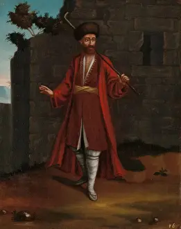Prints of Man from the Bulgarian Coast, A Bulgarian from the coast Bulgaria Prints: Print of a Standing Man in Bulgarian Folk Costume